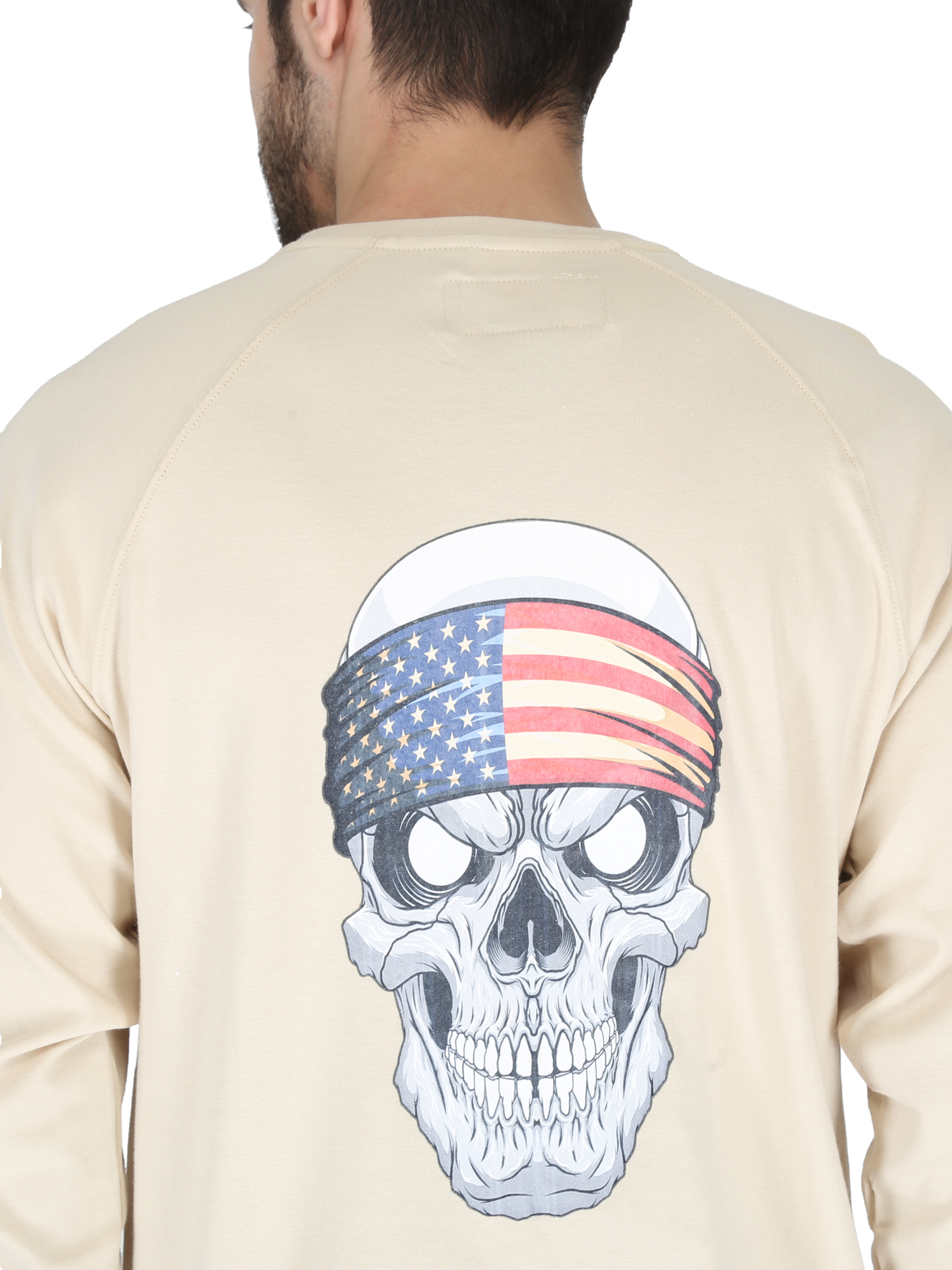 Picture of Forge FR MFRCNGP66 L/S MEN'S SAND SKULL PRINT GRAPHIC CREW NECK T-SHIRT